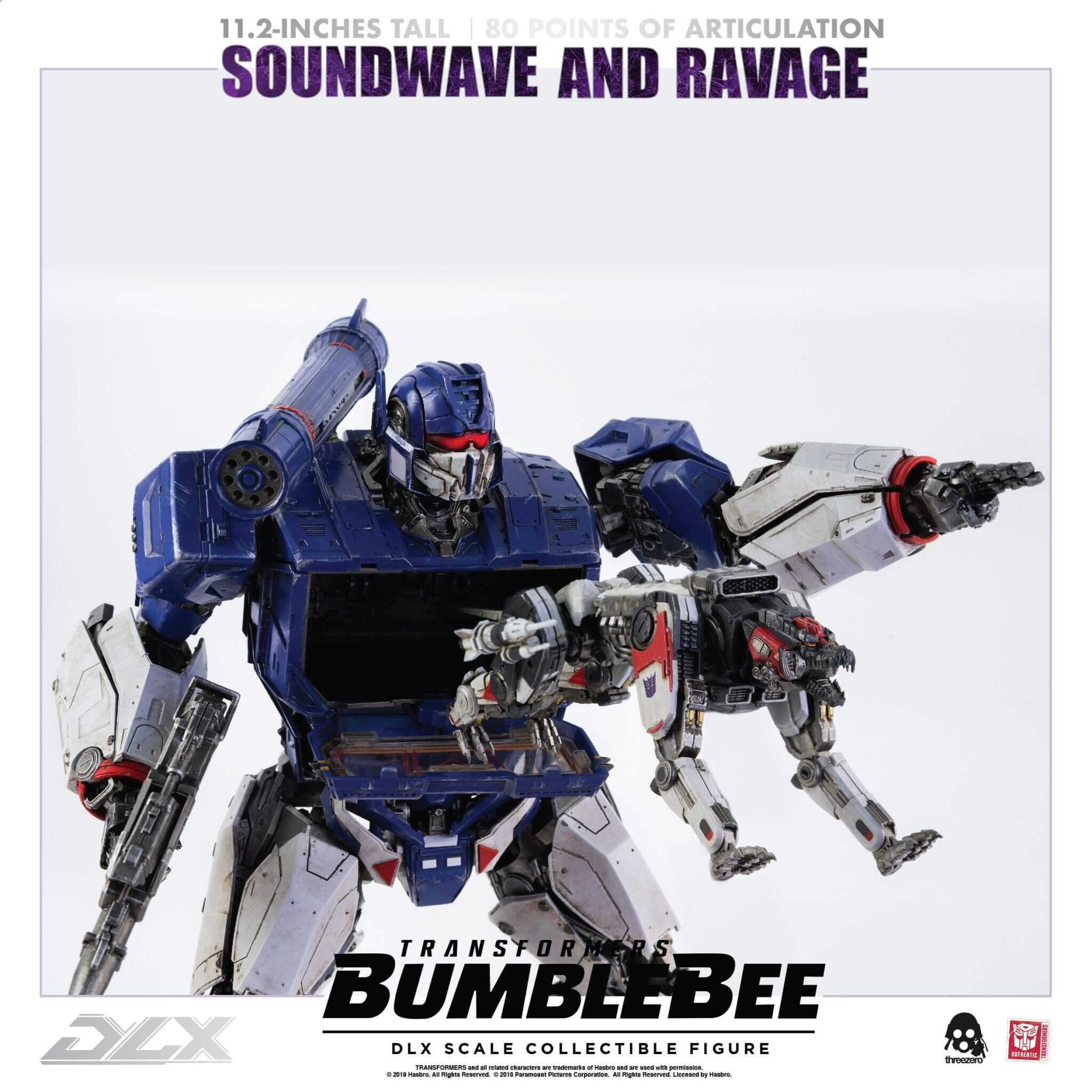 ThreeZero - Transformers Soundwave & Ravage - DLX