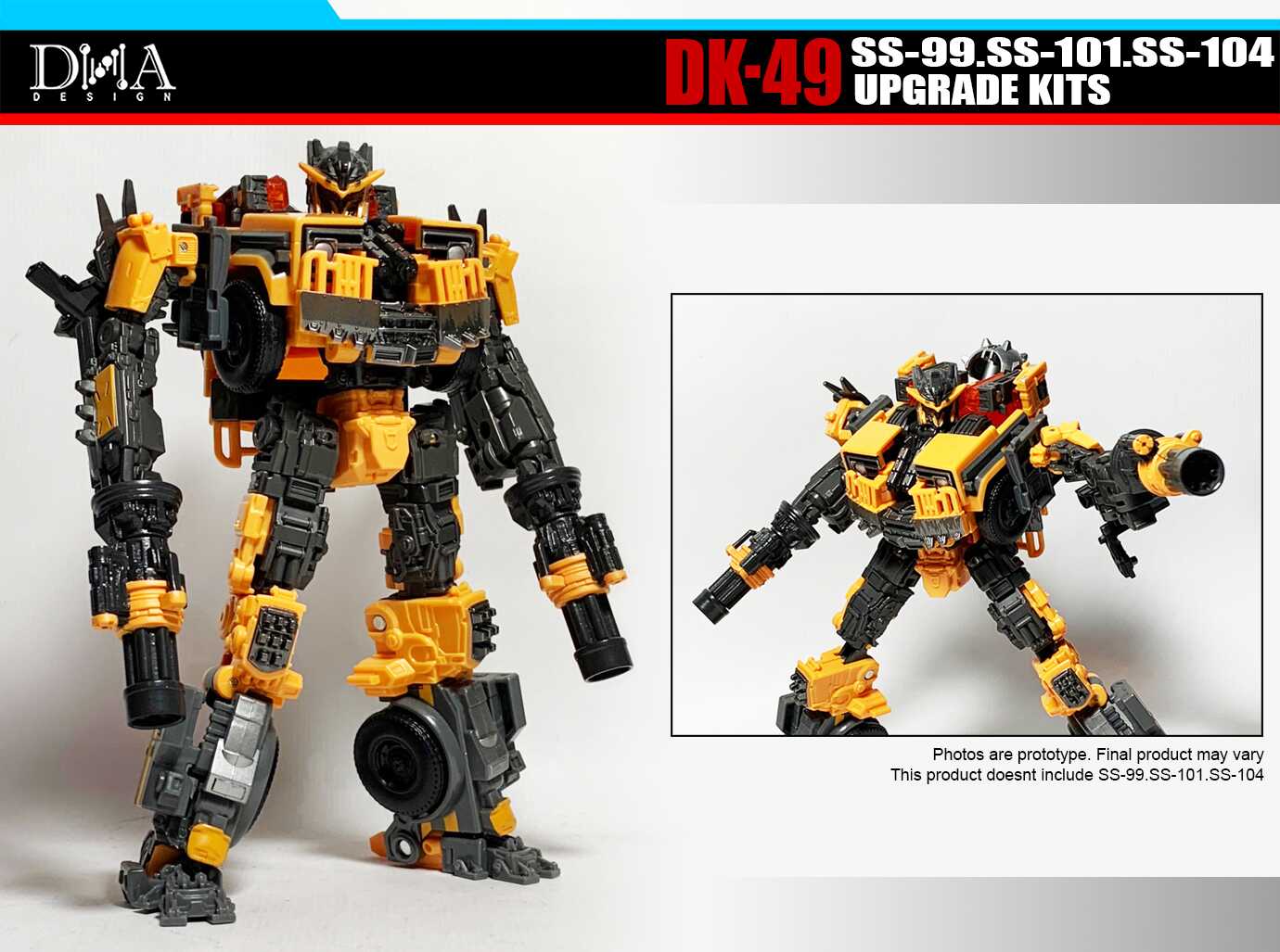 PSA9 デンジャラス・ビースト 1st Anniversary フレーム DNA Design DK-49 DK49 Upgrade Kits for Studio Series SS-99