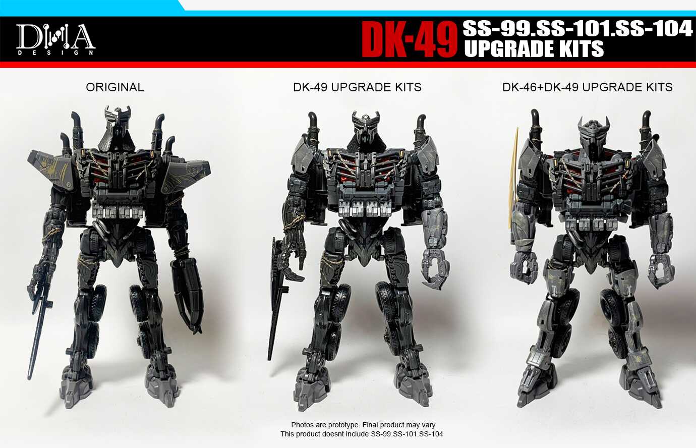 DNA Design DK-49 DK49 Upgrade Kits for Studio Series SS-99