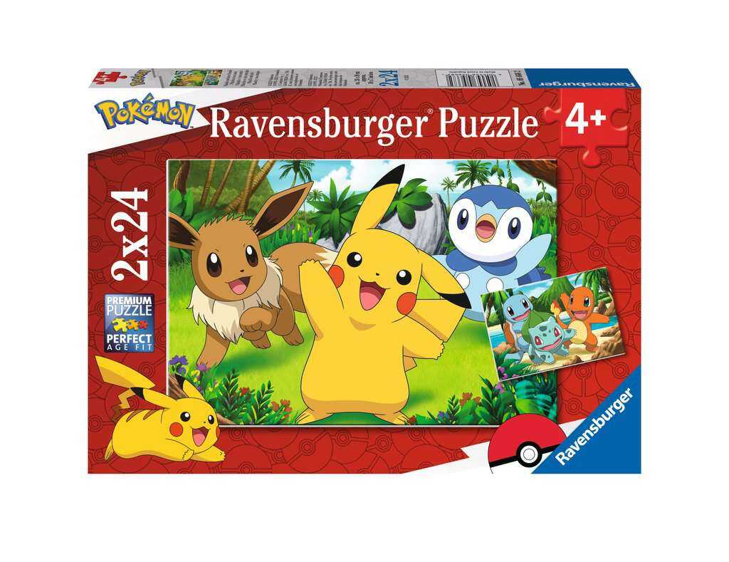 Ravensburger Puzzle - Pokémon: Pikachu & Friends (2x24 Pieces)